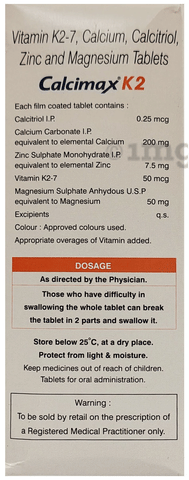 Calcimax K2 Tablet image