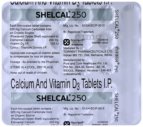 Shelcal -250 Tablet image