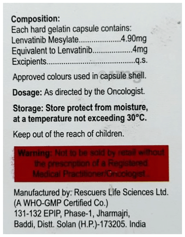 Lenvaleaf 4MG Capsule image