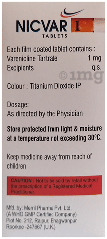 Nicvar 1 Tablet image Nicvar 1 Tablet image