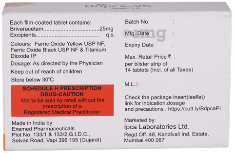 Bripca 25mg Tablet image