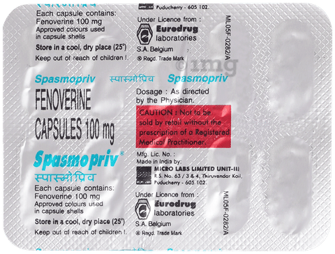 Spasmopriv 100mg Capsule image