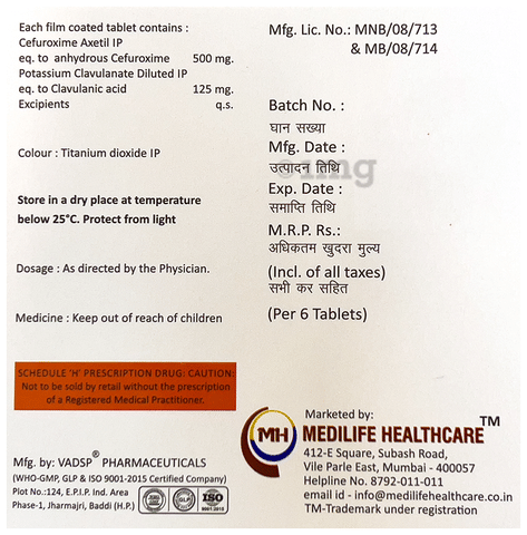 Cefurowell-CV Tablet image