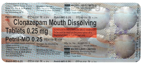 Petril-MD 0.25 Tablet image