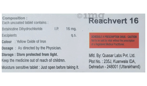 Reachvert 16 Tablet image Reachvert 16 Tablet image