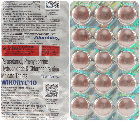 Wikoryl 10 Tablet image