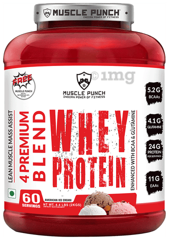 Muscle Punch Whey Protein Powder American Ice Cream: Buy jar of