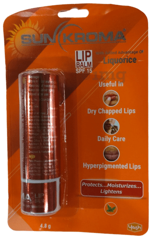 Sunkroma SPF 15 Lip Balm with Liquorice For Dy Chapped Lips