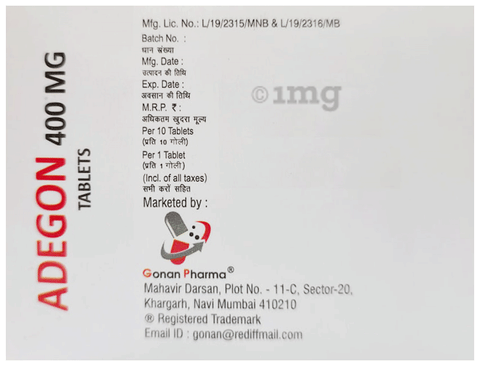 Adegon 400mg Tablet image