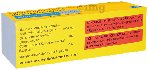 Glycomet-GP 1 Forte Tablet PR image Glycomet-GP 1 Forte Tablet PR image