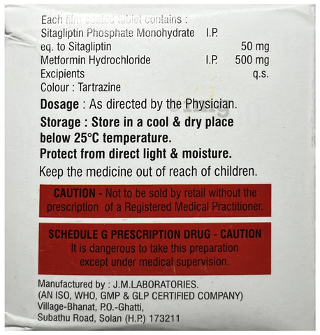 Sitabase 50/500 Tablet image Sitabase 50/500 Tablet image