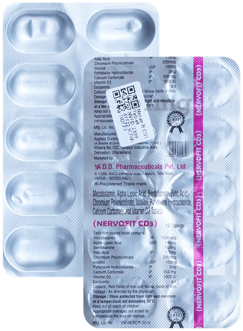 Nervofit CD3 Tablet Buy strip of 10.0 tablets at best price in India 1mg