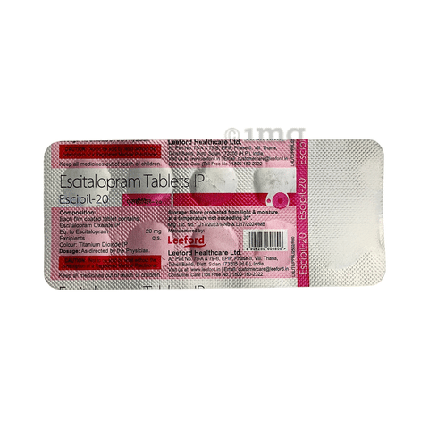 Escipil 20mg Tablet image Escipil 20mg Tablet image