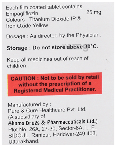 Emglizin 25 Tablet image Emglizin 25 Tablet image