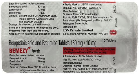 bemEZY 180mg/10mg Tablet image bemEZY 180mg/10mg Tablet image