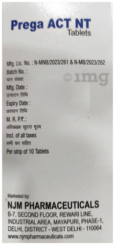 Prega Act NT Tablet image Prega Act NT Tablet image