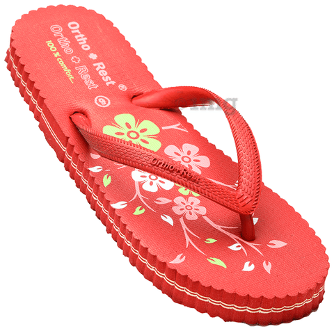 Red flip flops discount ladies