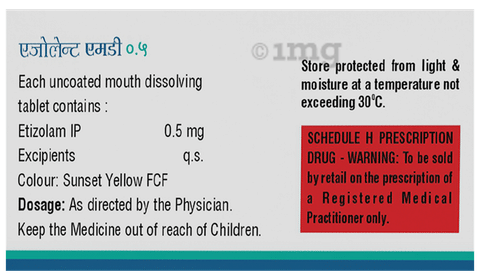 Ezolent-MD 0.5 Tablet image