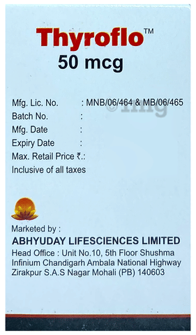 Thyroflo 50mcg Tablet image Thyroflo 50mcg Tablet image