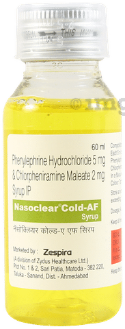 Nasoclear Cold AF Syrup View Uses Side Effects Price and