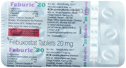 Feburic 20 Tablet image Feburic 20 Tablet image