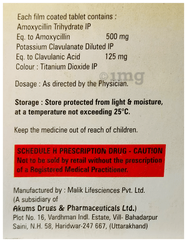 Nourclav 625 Tablet