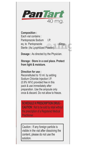 Pantart 40mg Injection image Pantart 40mg Injection image