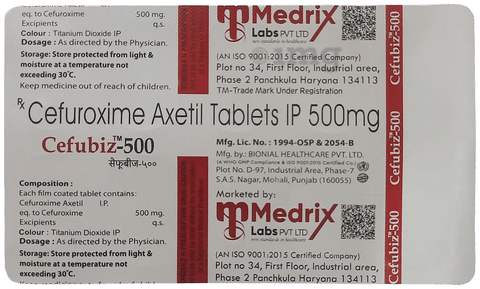सेफुबिज़ 500mg टैबलेट image सेफुबिज़ 500mg टैबलेट image