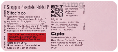 Sitacip 100mg Tablet image