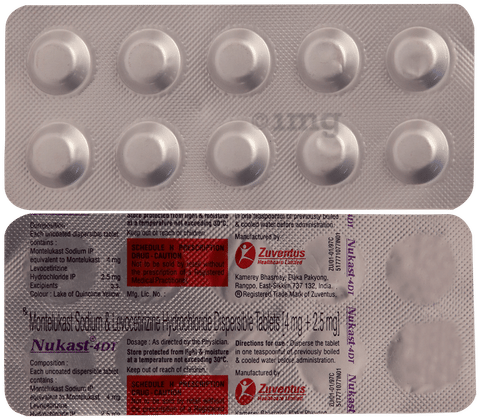 Nukast 2.5mg/4mg Tablet image Nukast 2.5mg/4mg Tablet image