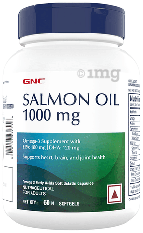 GNC Salmon Oil 1000 Soft Gelatin Capsule Buy bottle of 60.0 soft