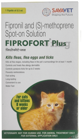 Fiprofort Plus Pet Solution For Cats & Kittens 8 Weeks or Older image Fiprofort Plus Pet Solution For Cats & Kittens 8 Weeks or Older image