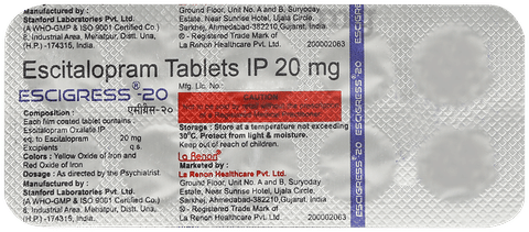 Escigress 20mg Tablet image