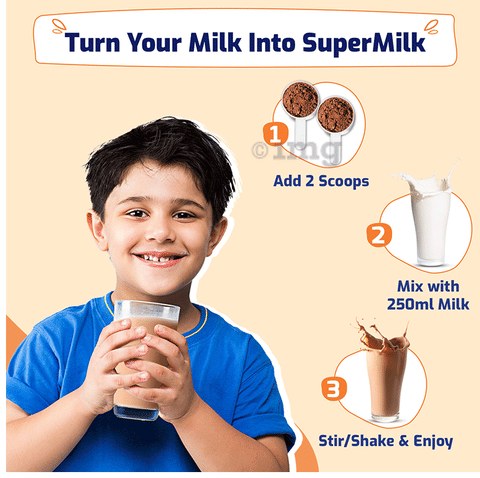 Gritzo SuperMilk Daily Nutrition 7-12 Yrs Boy Height+ Double