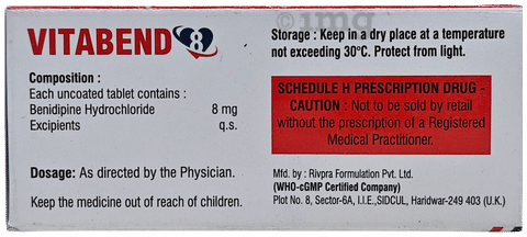 Vitabend 8mg Tablet image