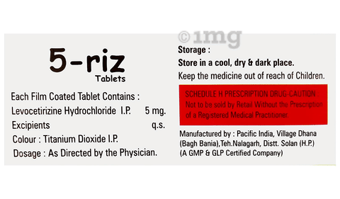 5 Riz 5mg Tablet image