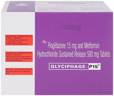 Glyciphage P 15 mg/500 mg Tablet SR