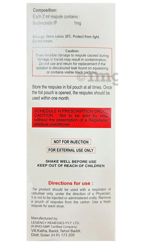 Resbud 1mg Respules(2ml Each) image