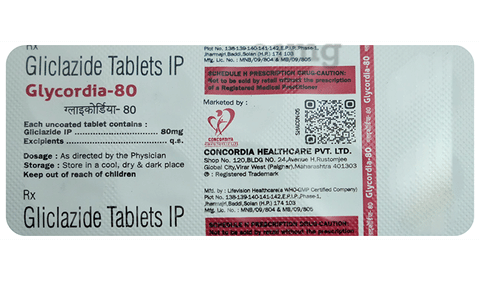 Glycordia 80 Tablet image Glycordia 80 Tablet image