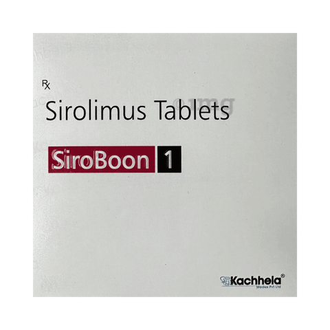 SiroBoon 1 (Sirolimus Tablets 1mg) at Rs 1490/stripe, Sirolimus Tablets in  Bengaluru