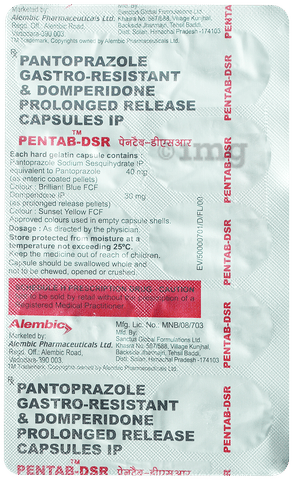 Pentab D 30mg/40mg Capsule SR