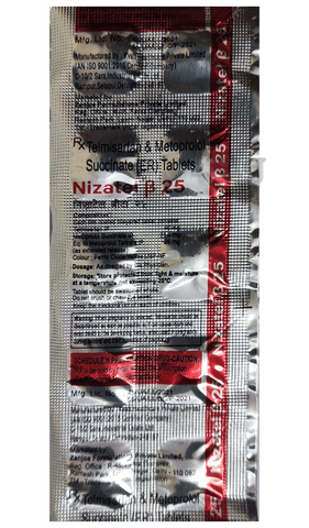 Nizatel Beta 25 Tablet ER image