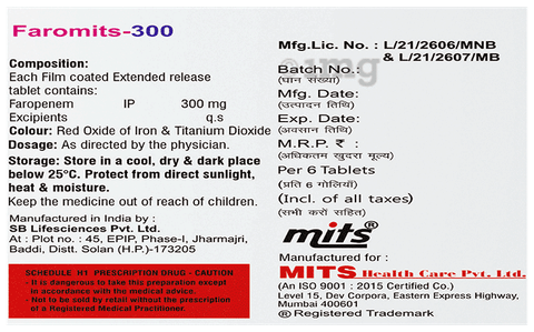 Faromits 300 Tablet image