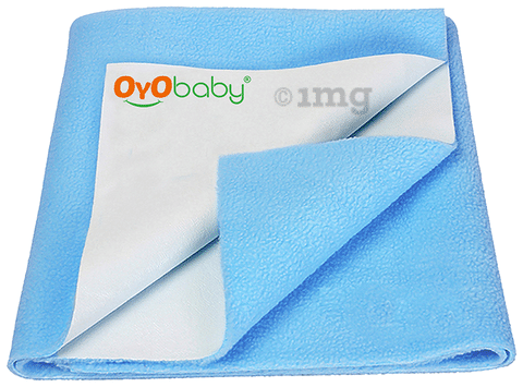 Oyo Baby Bed Protector Dry Sheet Single Bed Blue Buy packet of