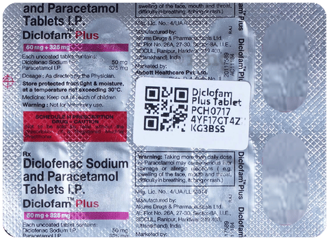 Diclofam Plus Tablet image