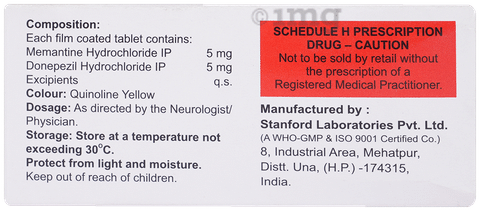 Larentine D 5mg/5mg Tablet