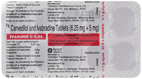 Ivanode C 6.25mg/5mg Tablet image Ivanode C 6.25mg/5mg Tablet image