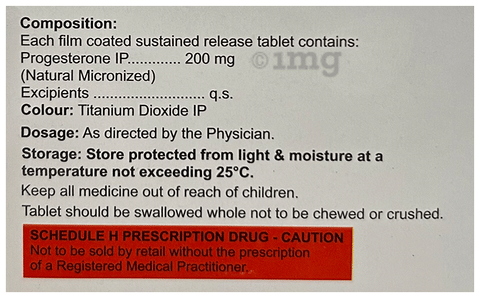 Pregcert 200 SR Tablet image