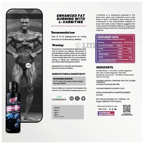 homebrew injectable l carnitine Repfuel Sports L-Carnitine Liquid: Buy bottle of 450.0 ml Liquid at best  price in India