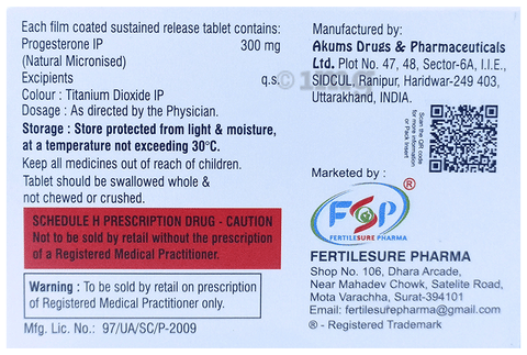 Fsprogest 300 SR Tablet image